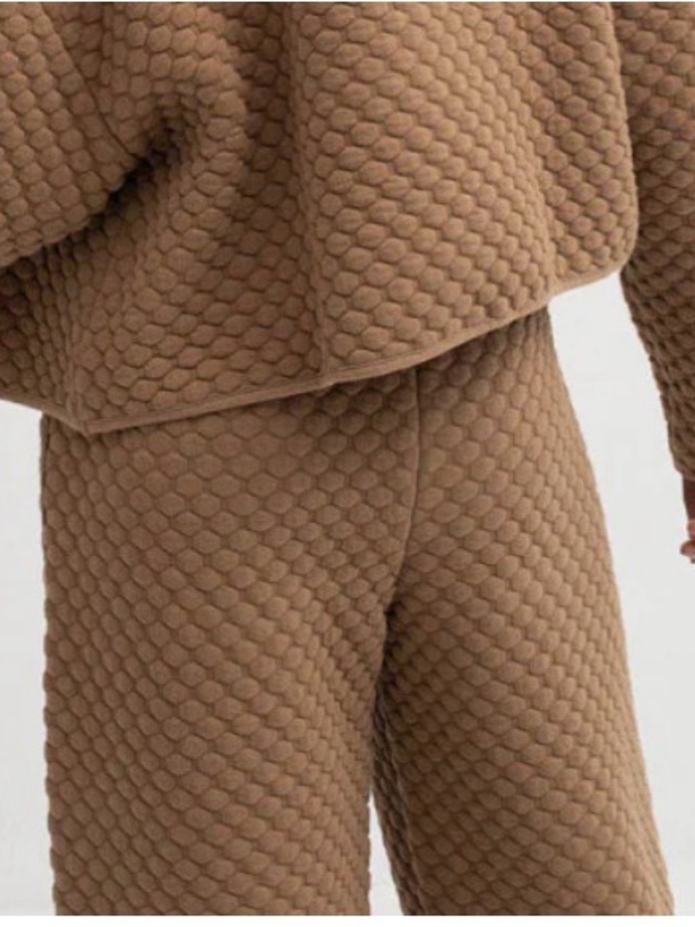 NWT Straight Leg Hexagon Print Pants in Camel